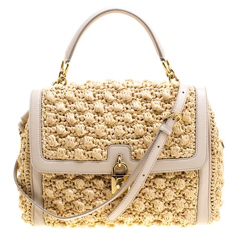 dolce gabbana raffia|dolce and gabbana raffia crochet.